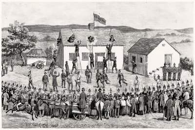 An Eviction of One of Lord Clanricardes Tenants, Woodford, County Galway by English School